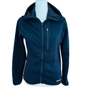 Eastern Mountain Sports fleece lined zip front hoodie size S.